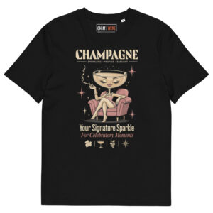 Unisex Organic T-Shirt - Champagne Your Signature Sparkle